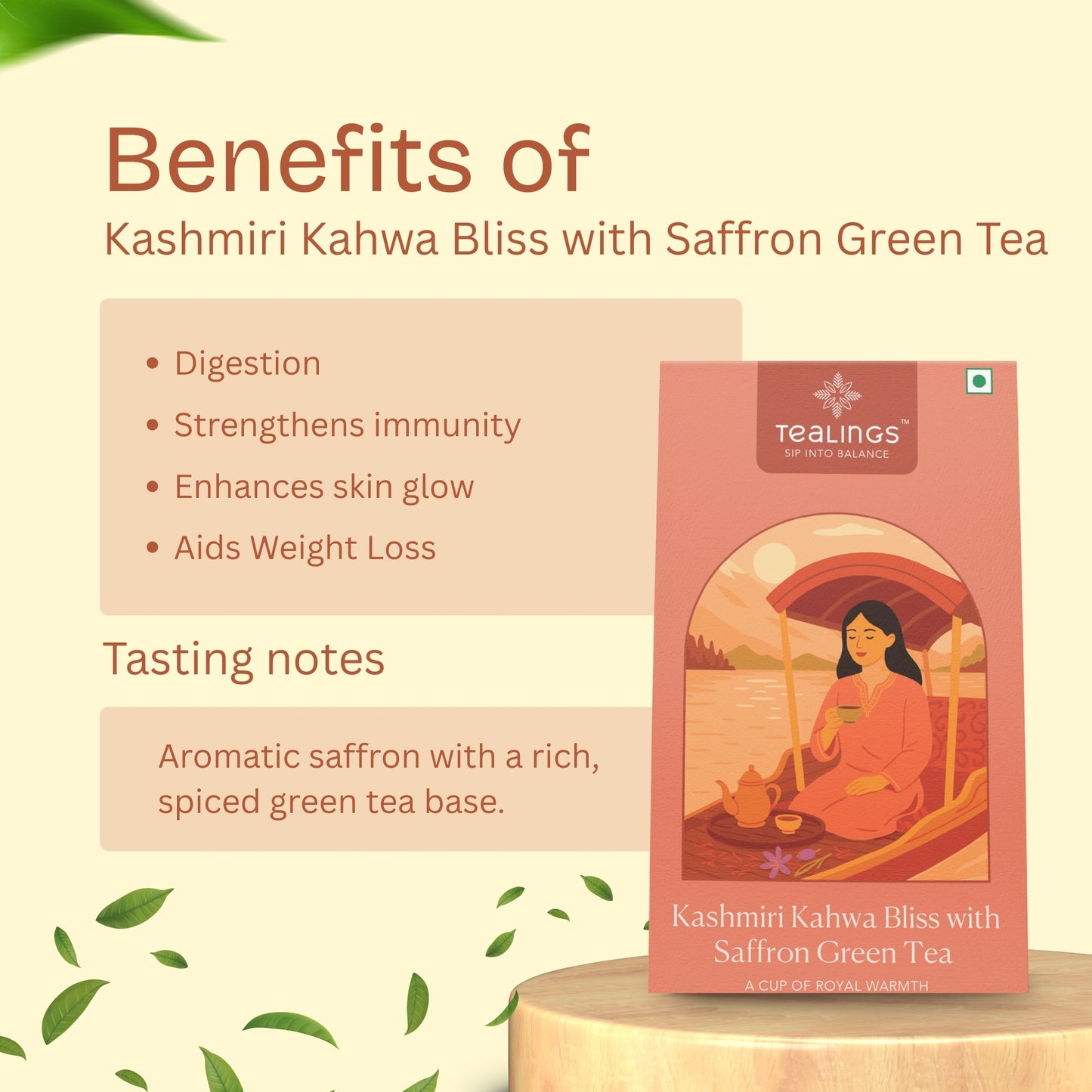 Kashmiri Kahwa Bliss with Saffron Green Tea