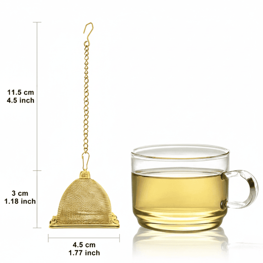 Golden Pyramid Tea Infuser