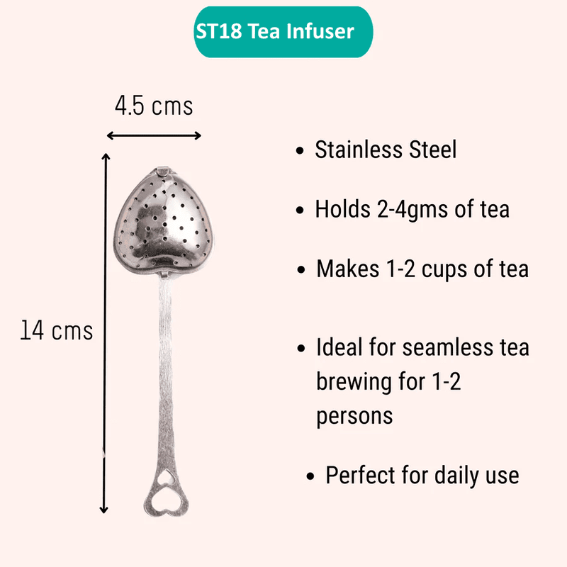 Heart Spoon Tea Infuser-Silver & Golden