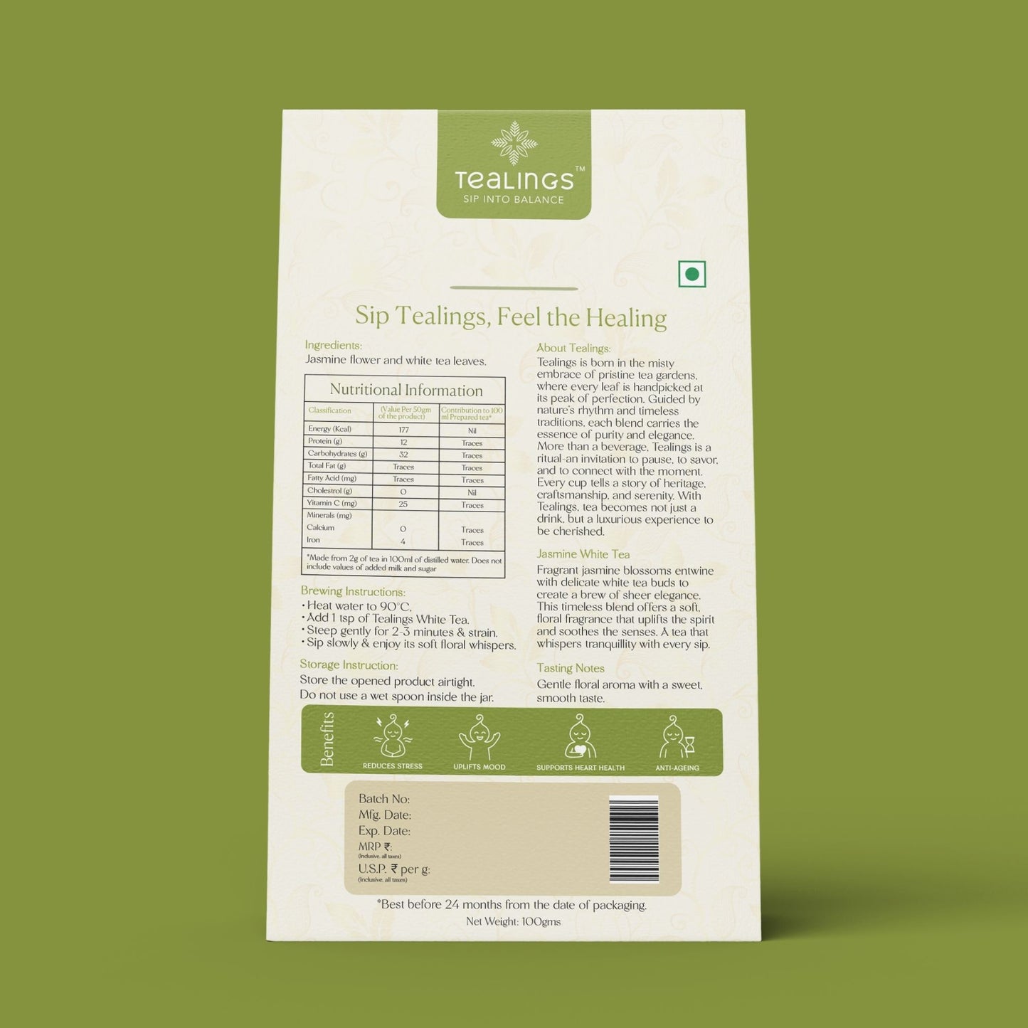 Jasmine white Tea
