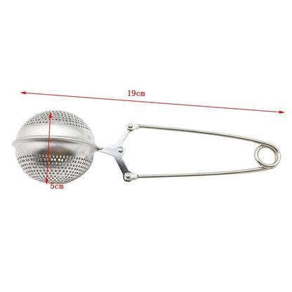 Round Ball Stainless Steel Tea Infuser with Handle