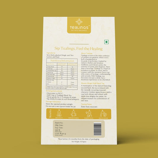 Muscat Mingle Gold Black Tea- 2nd flush