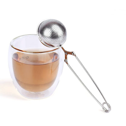 Round Ball Stainless Steel Tea Infuser with Handle
