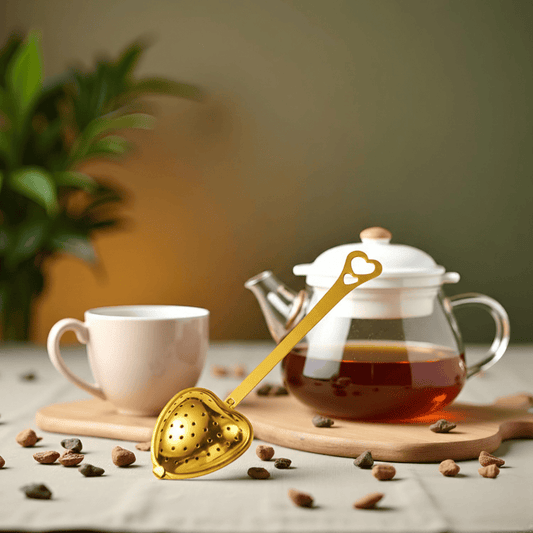 Heart Spoon Tea Infuser-Silver & Golden