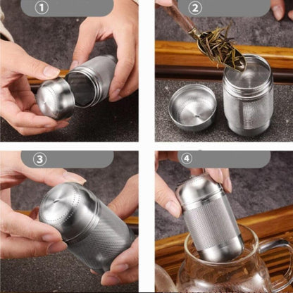 Premium Cylinder Mesh Tea Infuser
