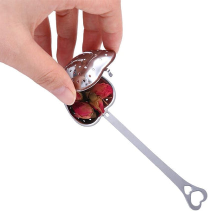 Heart Spoon Tea Infuser-Silver & Golden