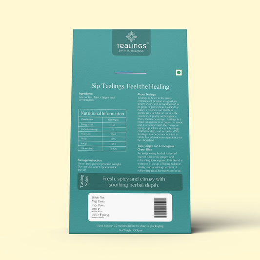 Tulsi , Ginger & Lemongrass Green Bliss