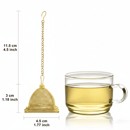 Golden Pyramid Tea Infuser
