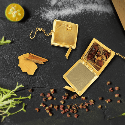 Golden Pyramid Tea Infuser